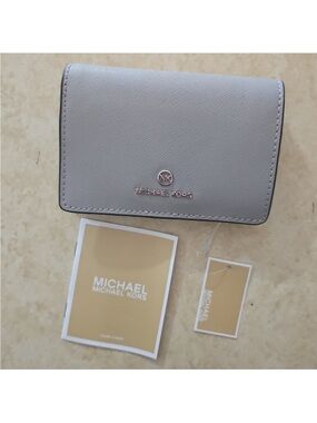 Michael Kors Saffiano Trifold Wallet in Light Lilac